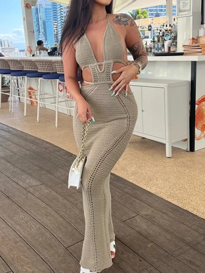 Chic Bodycon Knit Sundresses - Image 6