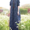 Retro Long Sleeve Swing Sundress - Image 4